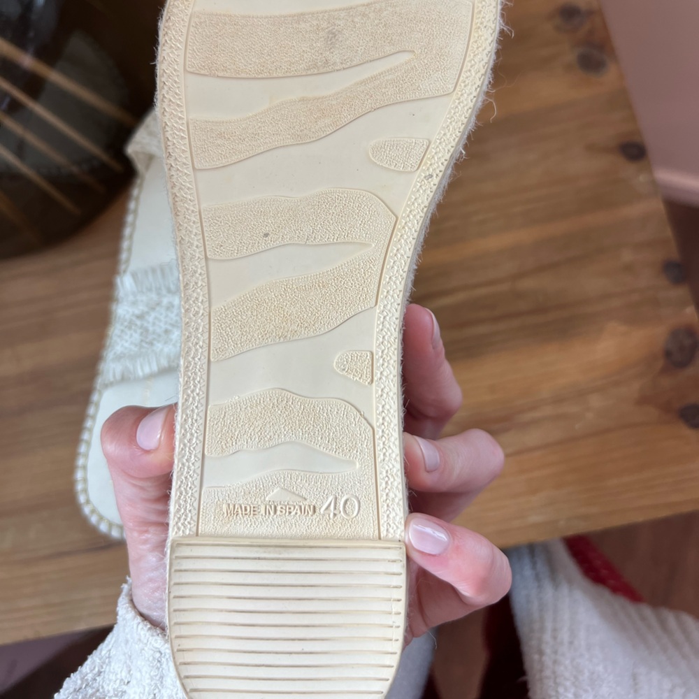 Anthropologie woven white sandals - Picture 5 of 7
